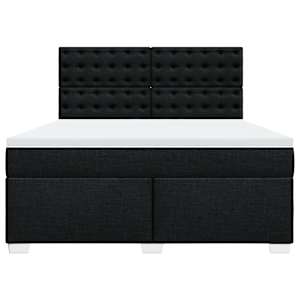 Box spring postel s matrací černá 180x200 cm textil - obrázek 6