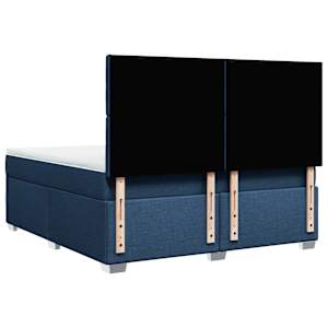 Box spring postel s matrací modrá 180x200 cm textil - obrázek 12
