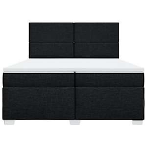 Box spring postel s matrací černá 200x200 cm textil - obrázek 6