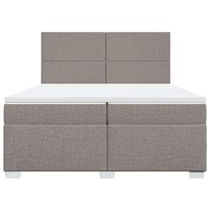 Box spring postel s matrací taupe 200x200 cm textil - obrázek 6