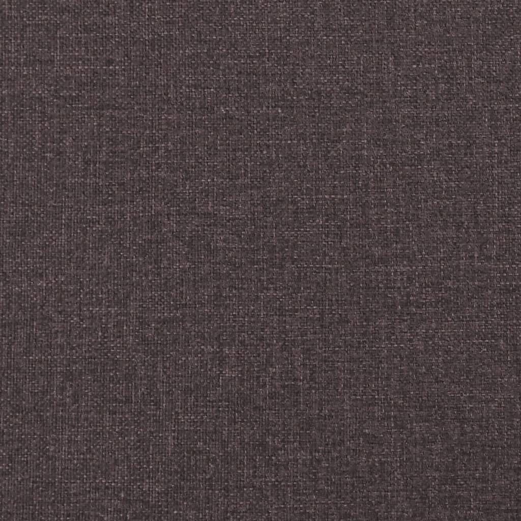 Box spring postel s matrací tmavě hnědá 200x200 cm textil - obrázek 17
