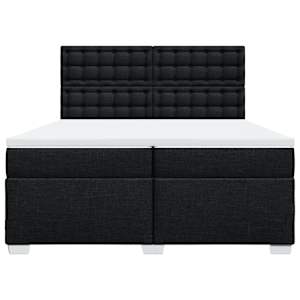 Box spring postel s matrací černá 200x200 cm textil - obrázek 6