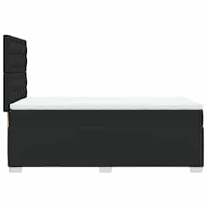 Box spring postel s matrací černá 80 x 200 cm umělá kůže - obrázek 11