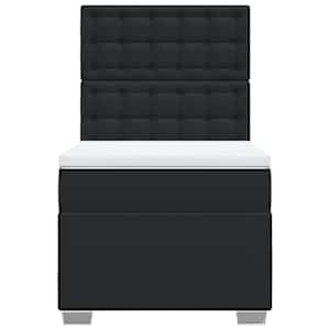 Box spring postel s matrací černá 90x190 cm umělá kůže - obrázek 6