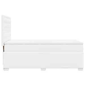 Box spring postel s matrací bílá 90x190 cm umělá kůže - obrázek 11