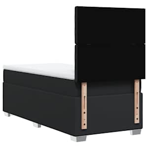 Box spring postel s matrací černá 100x200 cm umělá kůže - obrázek 12