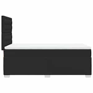 Box spring postel s matrací černá 100x200 cm umělá kůže - obrázek 11