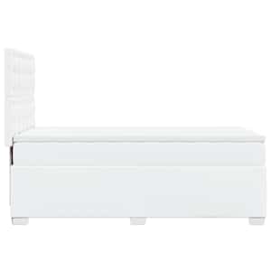 Box spring postel s matrací bílá 100x200 cm umělá kůže - obrázek 11