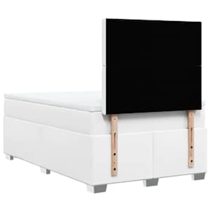 Box spring postel s matrací bílá 120x190 cm umělá kůže - obrázek 12