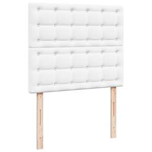 Box spring postel s matrací bílá 120x190 cm umělá kůže - obrázek 7