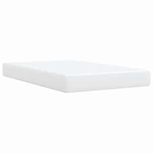 Box spring postel s matrací bílá 120x190 cm umělá kůže - obrázek 9
