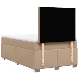 Box spring postel s matrací cappuccino 120x190 cm umělá kůže - obrázek 12
