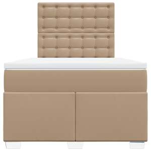Box spring postel s matrací cappuccino 120x190 cm umělá kůže - obrázek 6
