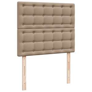 Box spring postel s matrací cappuccino 120x190 cm umělá kůže - obrázek 7
