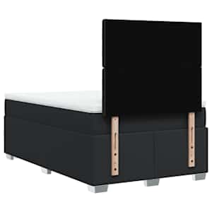 Box spring postel s matrací černá 120 x 200 cm umělá kůže - obrázek 12