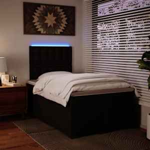 Box spring postel s matrací černá 120 x 200 cm umělá kůže - obrázek 5