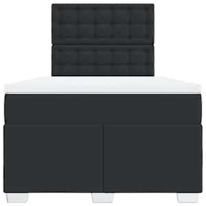 Box spring postel s matrací černá 120 x 200 cm umělá kůže - obrázek 6