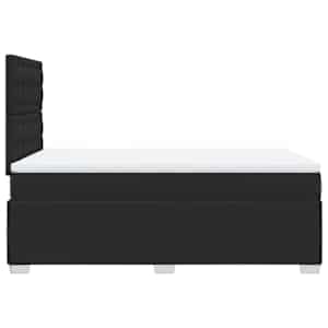 Box spring postel s matrací černá 120 x 200 cm umělá kůže - obrázek 11