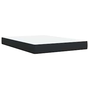 Box spring postel s matrací černá 140 x 190 cm umělá kůže - obrázek 9
