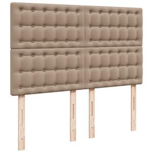 Box spring postel s matrací cappuccino 140x190 cm umělá kůže - obrázek 7