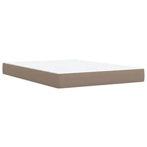 Box spring postel s matrací cappuccino 140x190 cm umělá kůže - obrázek 9