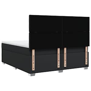 Box spring postel s matrací černá 180x200 cm umělá kůže - obrázek 12