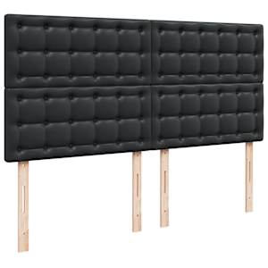 Box spring postel s matrací černá 180x200 cm umělá kůže - obrázek 7