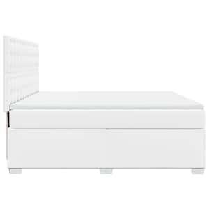 Box spring postel s matrací bílá 180x200 cm umělá kůže - obrázek 11