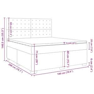 Box spring postel s matrací cappuccino 180 x 200 cm umělá kůže - obrázek 18