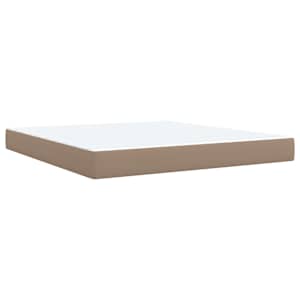Box spring postel s matrací cappuccino 180 x 200 cm umělá kůže - obrázek 9