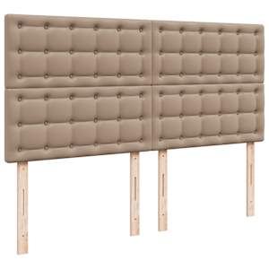 Box spring postel s matrací cappuccino 200 x 200 cm umělá kůže - obrázek 7