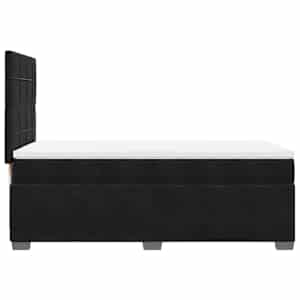 Box spring postel s matrací černá 80 x 200 cm samet - obrázek 12