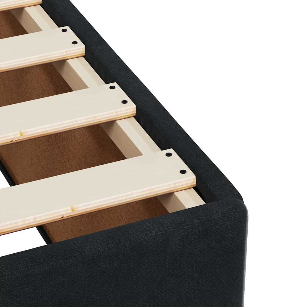 Box spring postel s matrací černá 80 x 200 cm samet - obrázek 14