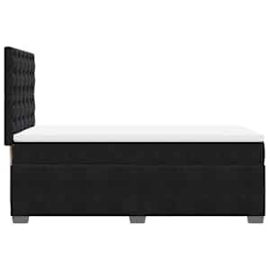 Box spring postel s matrací černá 80 x 200 cm samet - obrázek 12