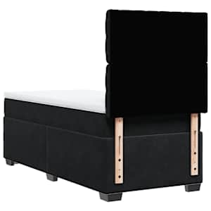 Box spring postel s matrací černá 90x190 cm samet - obrázek 13