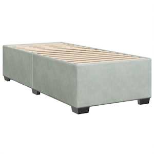 Box spring postel s matrací světle šedá 90x190 cm samet - obrázek 9