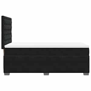 Box spring postel s matrací černá 90x190 cm samet - obrázek 12