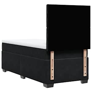 Box spring postel s matrací černá 90x190 cm samet - obrázek 13