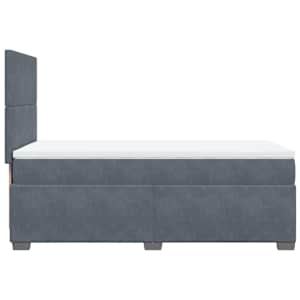 Box spring postel s matrací tmavě šedá 100x200 cm samet - obrázek 12