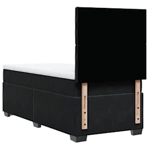 Box spring postel s matrací černá 100x200 cm samet - obrázek 12