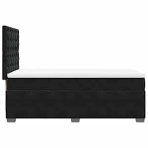 Box spring postel s matrací černá 100x200 cm samet - obrázek 11