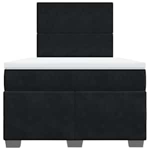 Box spring postel s matrací černá 120 x 190 cm samet - obrázek 6