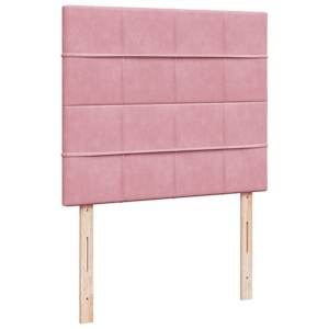 Box spring postel s matrací růžová 120 x 200 cm samet - obrázek 7