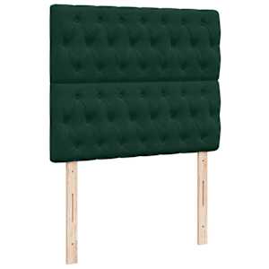 Box spring postel s matrací tmavě zelená 120 x 200 cm samet - obrázek 7