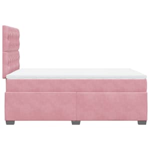 Box spring postel s matrací růžová 120 x 200 cm samet - obrázek 11