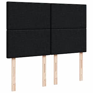 Box spring postel s matrací černá 140 x 190 cm samet - obrázek 7