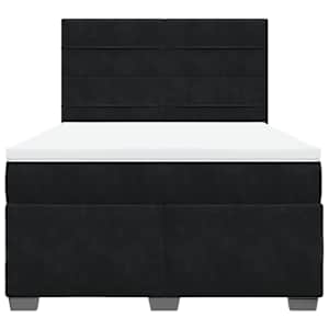 Box spring postel s matrací černá 160x200 cm samet - obrázek 6