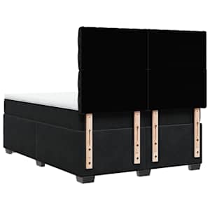 Box spring postel s matrací černá 160x200 cm samet - obrázek 12