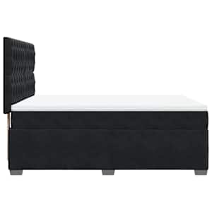 Box spring postel s matrací černá 160x200 cm samet - obrázek 11