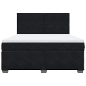 Box spring postel s matrací černá 180x200 cm samet - obrázek 6